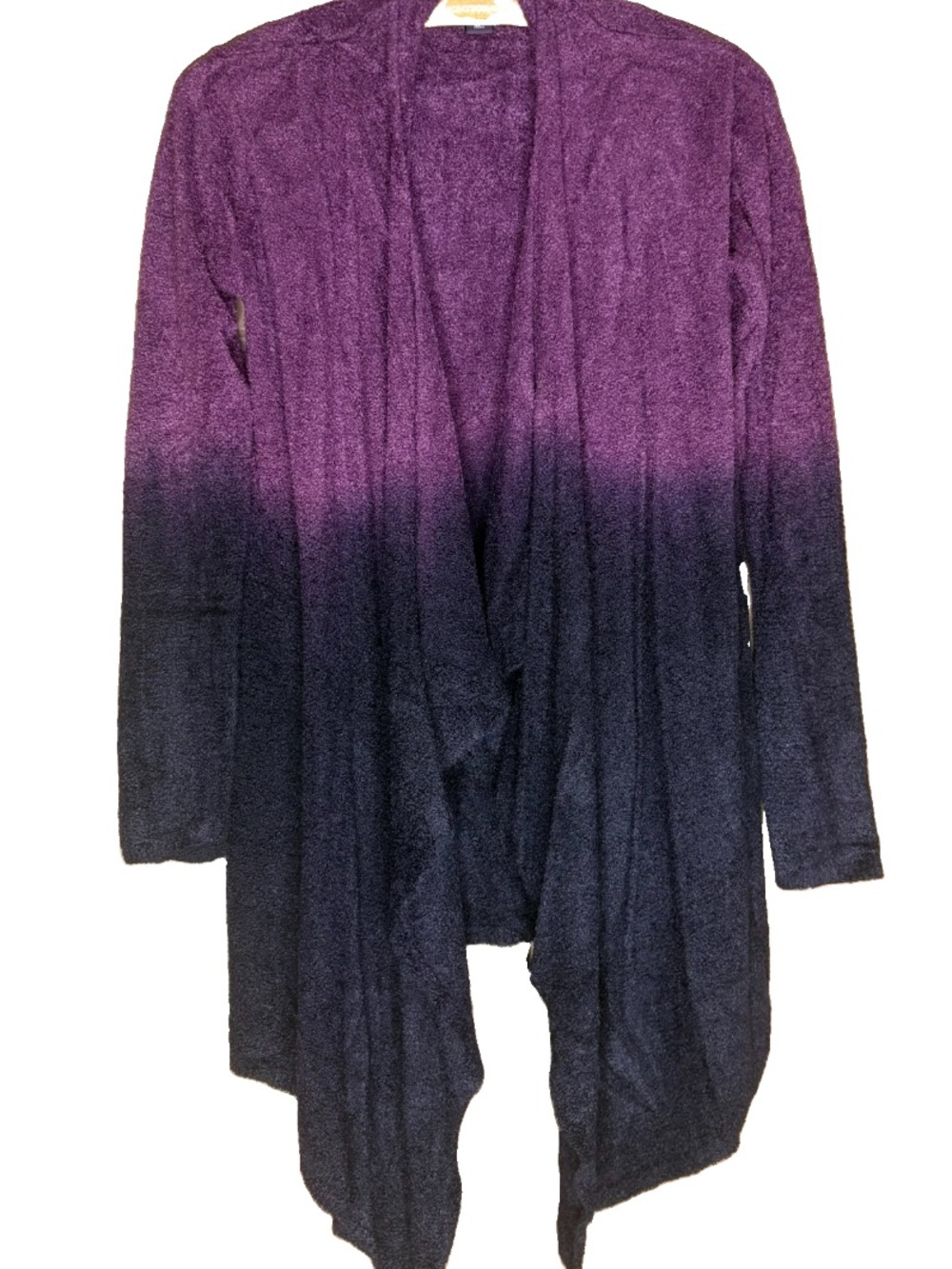 Barefoot Dreams Purple Ombre Bamboo Ultra Chic Cardigan